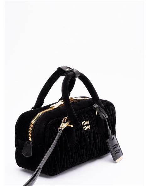 miu miu velvet matelasse shoulder bag|Black Arcadie Matelassé Velvet Bag .